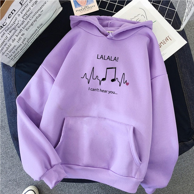 LALALA Music Notes Hoodie