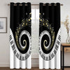 Parallel Music Piano Keys Curtains