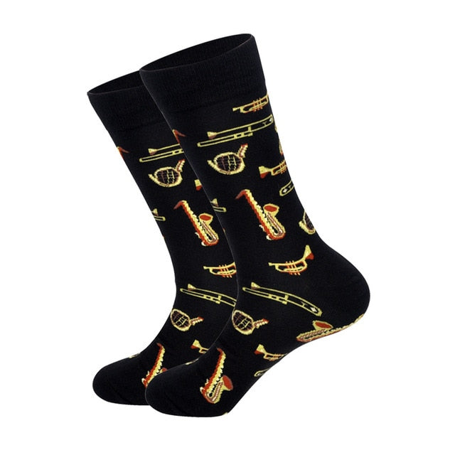 Free - Music Instruments Long Socks