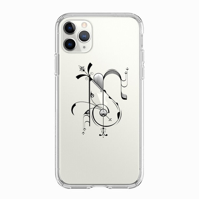 Transparent Music Design iPhone Case