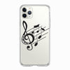Transparent Music Design iPhone Case