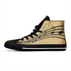 Music Note High Top Canvas Shoes