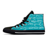 Music Note High Top Canvas Shoes
