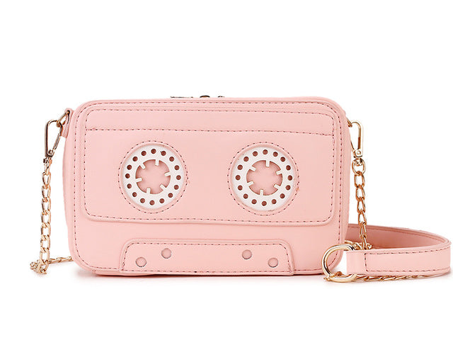 Tape Shape Leather Mini Handbag