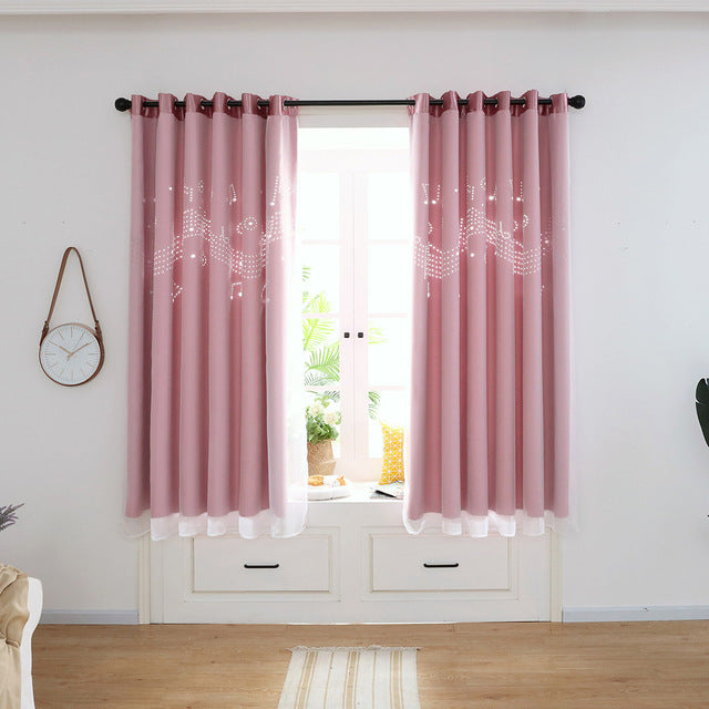 Music Notes Window Curtain