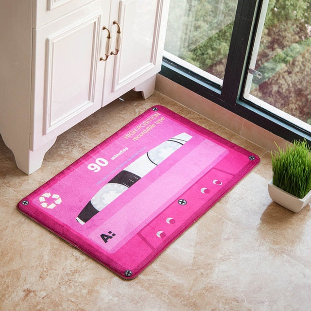 Colorful Retro Magnetic Tape Carpet