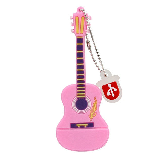 Silicone Guitar USB Flash Drive