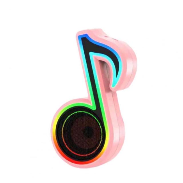 Portable Music Notes RGB Light Speaker