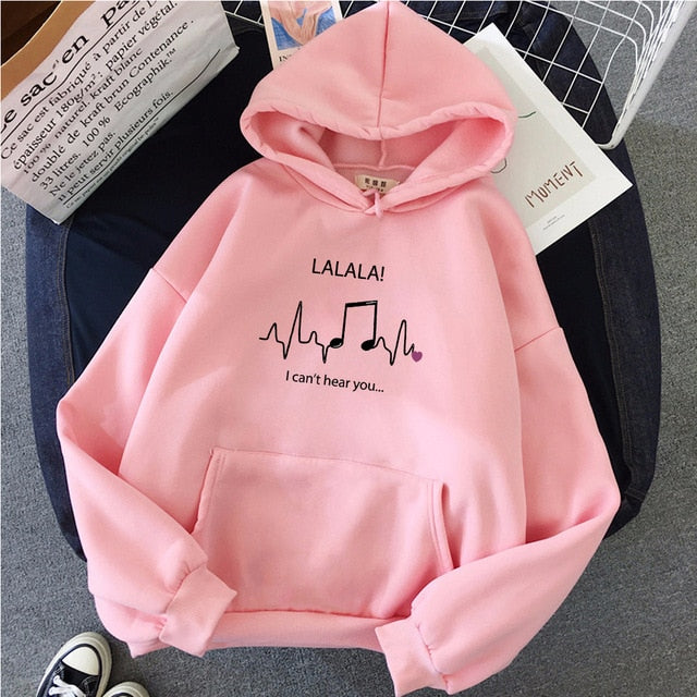 LALALA Music Notes Hoodie
