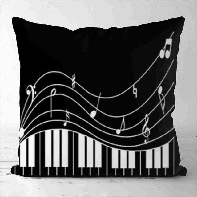 Piano Guitar Pillowcase