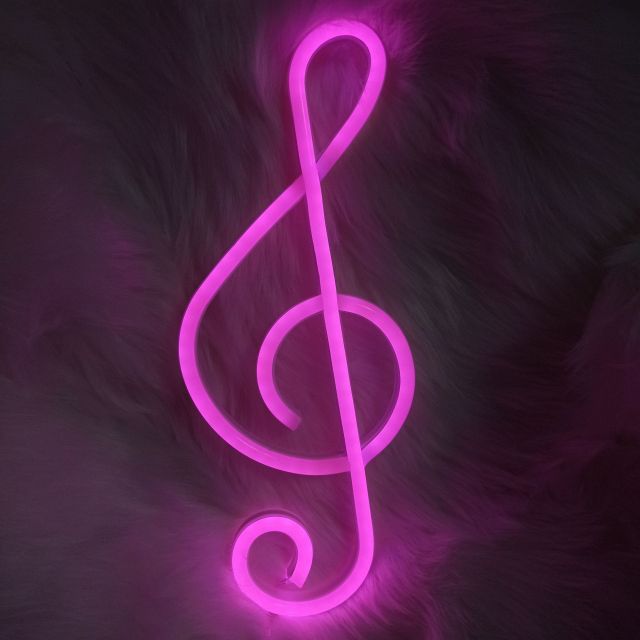 Treble Clef Neon Light