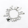 Mixed Music Note Charm Bracelet