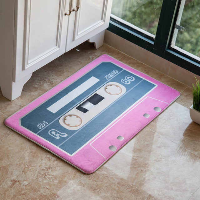 Colorful Retro Magnetic Tape Carpet