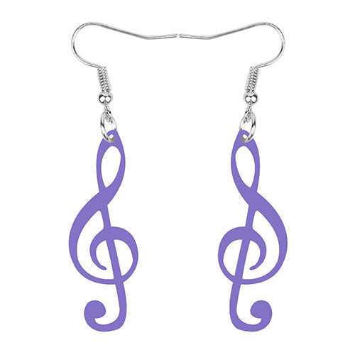 Free - Treble Clef Music Earrings