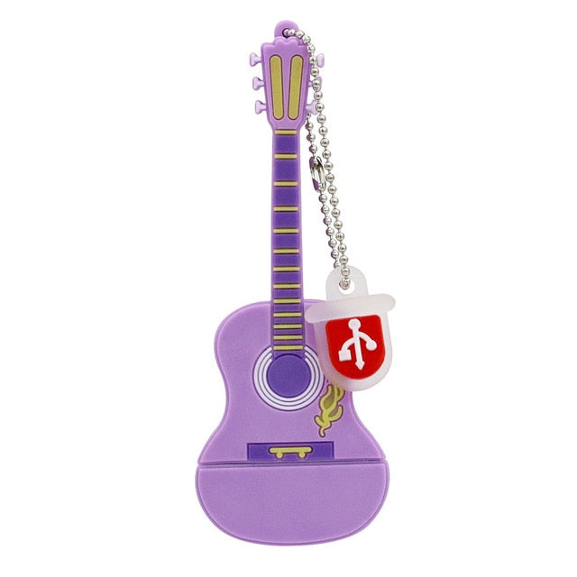 Silicone Guitar USB Flash Drive