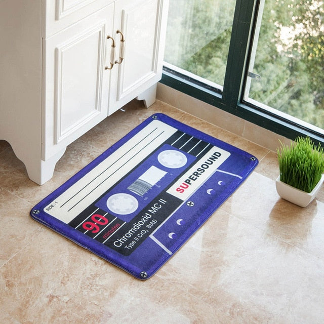 Colorful Retro Magnetic Tape Carpet