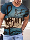 Music Print Men's T-shirt