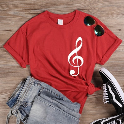 Treble Clef Casual T-shirt