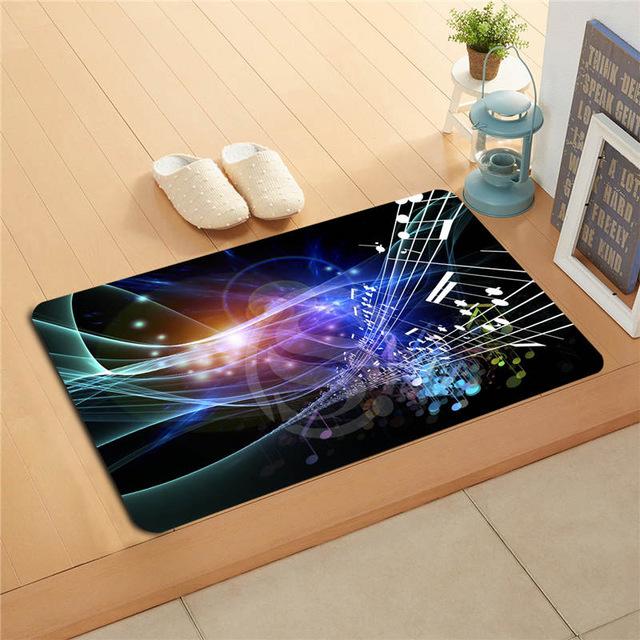 Musical Notes Doormat - Red / 40X60cm - { shop_name }} - Review