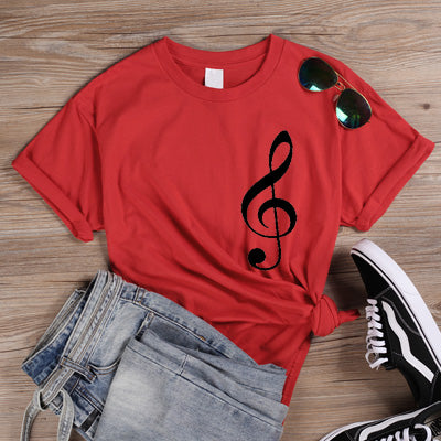 Treble Clef Casual T-shirt