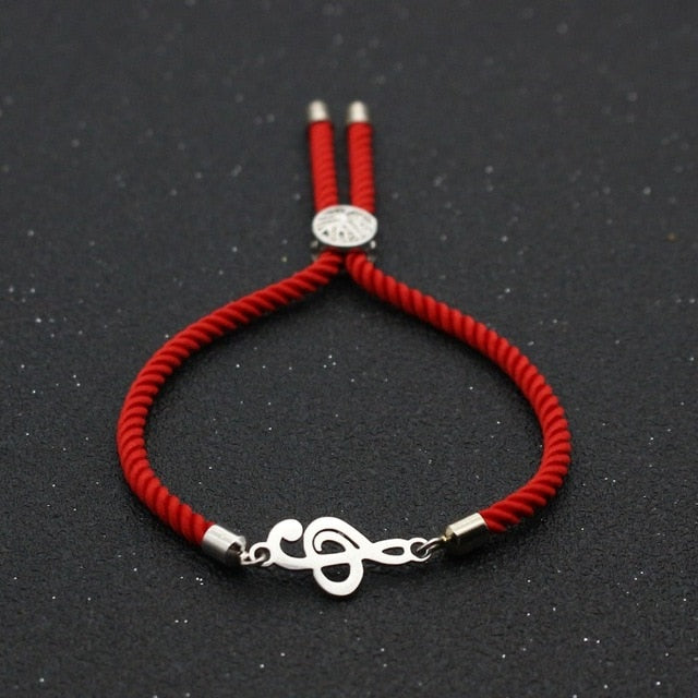 Music Notes Adjustable Bracelet