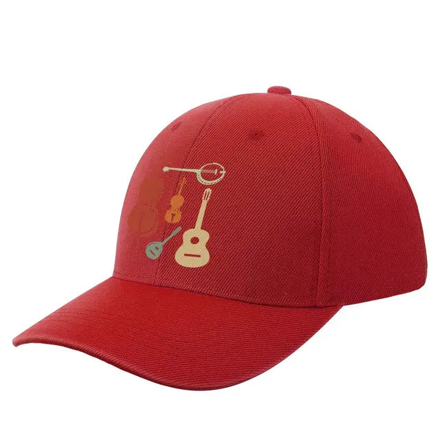 Music Instruments Baseball Cap