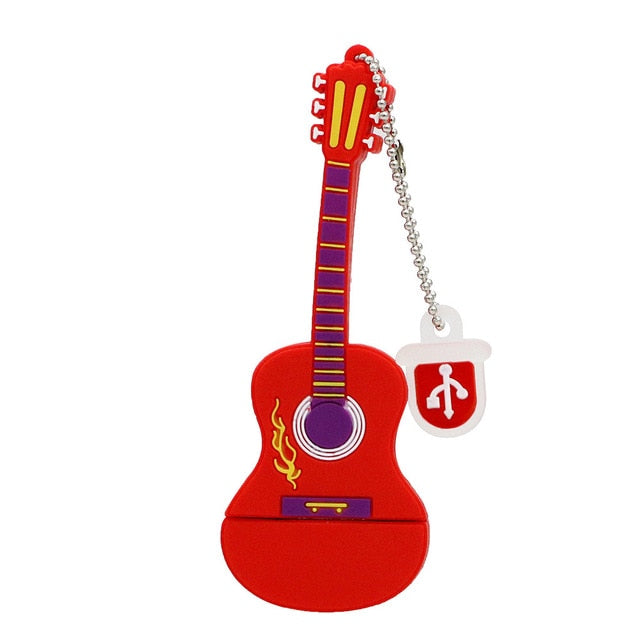 Silicone Guitar USB Flash Drive