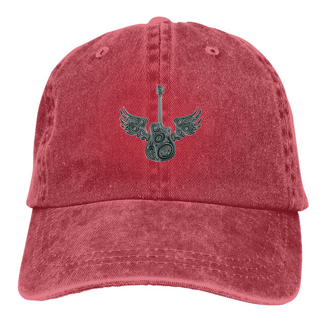 Wings Guitar Baseball Cap