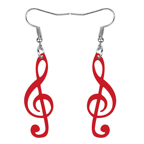 Free - Treble Clef Music Earrings