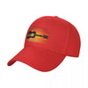 Guitar Sunset Island Baseball Cap