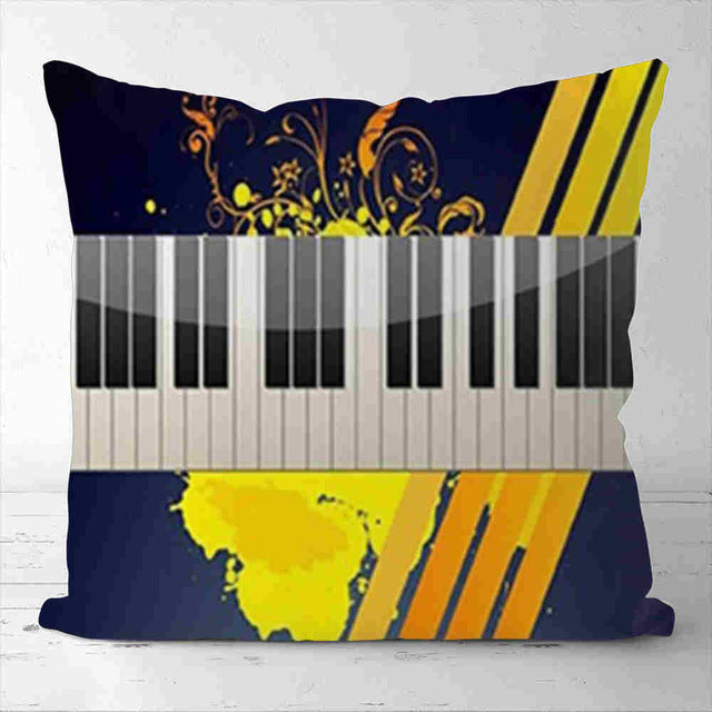 Piano Guitar Pillowcase