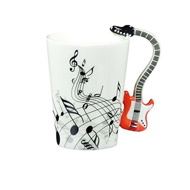Electric Guitar Music Ceramic Mug - Artistic Pod Review