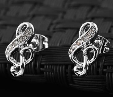 Shinning Music Note Earrings