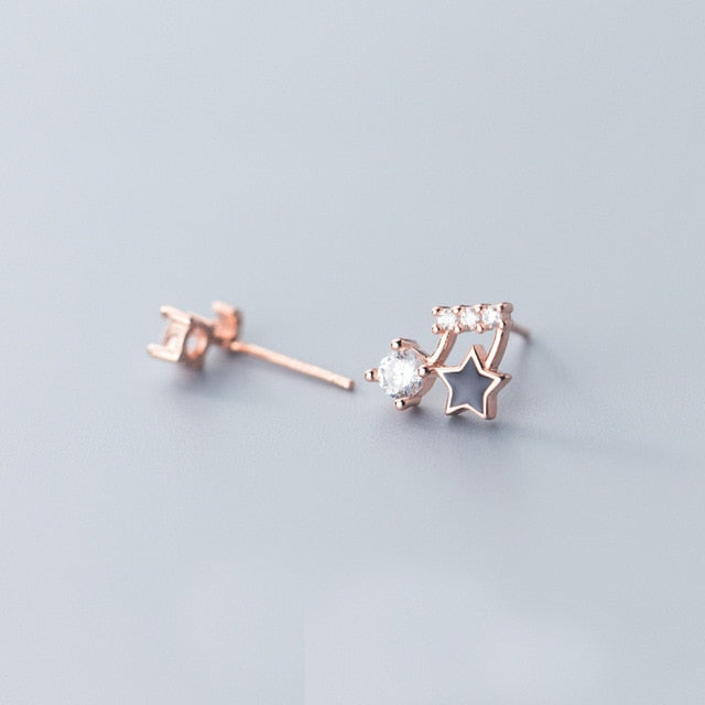 Music Notes Star Shaped Earrings