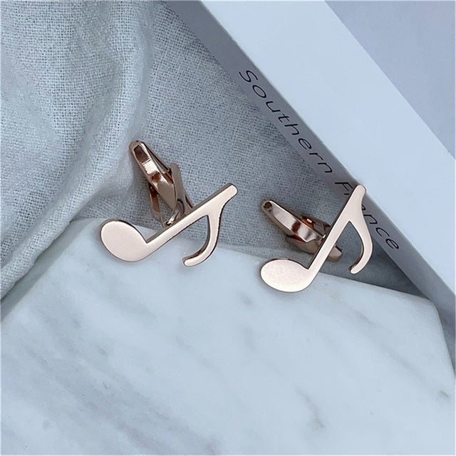 Eighth Notes Design Cufflinks