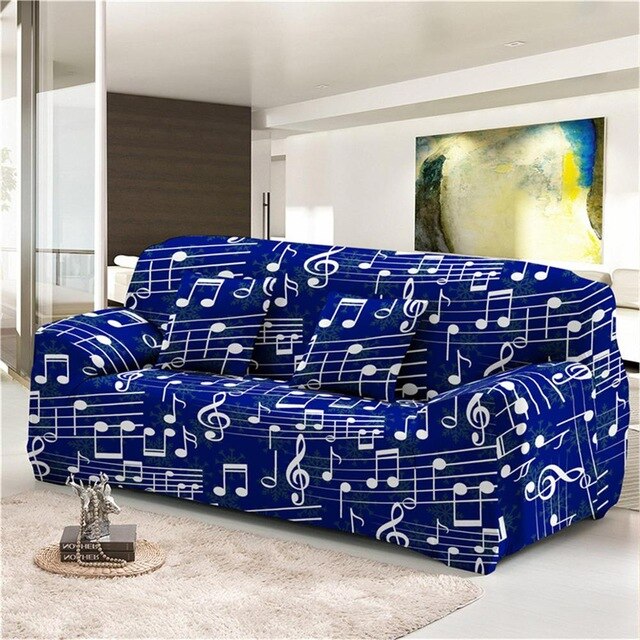 Music Notes Sofa Cover
