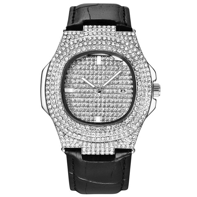 Rhinestone DJ Style Watch