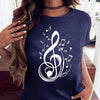 Love Music Print Casual T-shirt