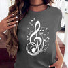 Love Music Print Casual T-shirt