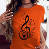 Love Music Print Casual T-shirt