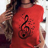 Love Music Print Casual T-shirt