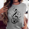 Love Music Print Casual T-shirt