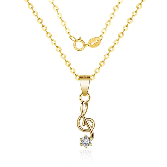 Musical Notation Pendant Necklace