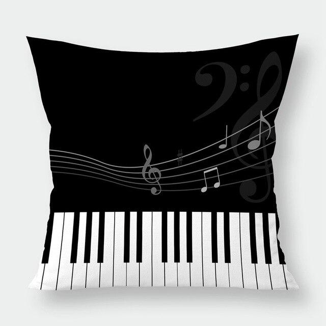 Modern Music Notes Pillowcase