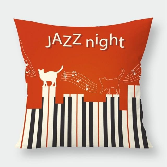 Modern Music Notes Pillowcase