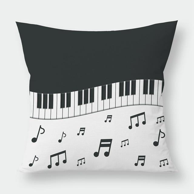 Modern Music Notes Pillowcase