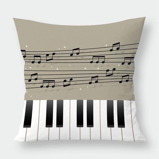 Modern Music Notes Pillowcase
