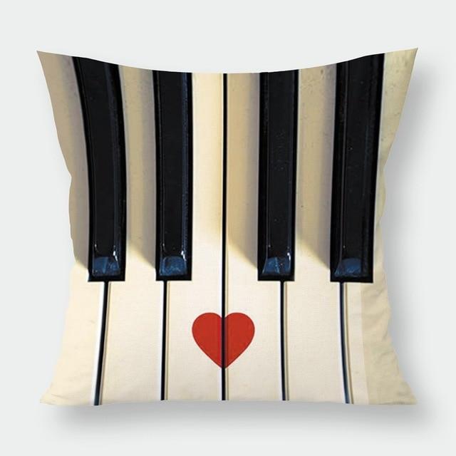 Modern Music Notes Pillowcase