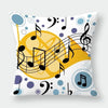 Modern Music Notes Pillowcase