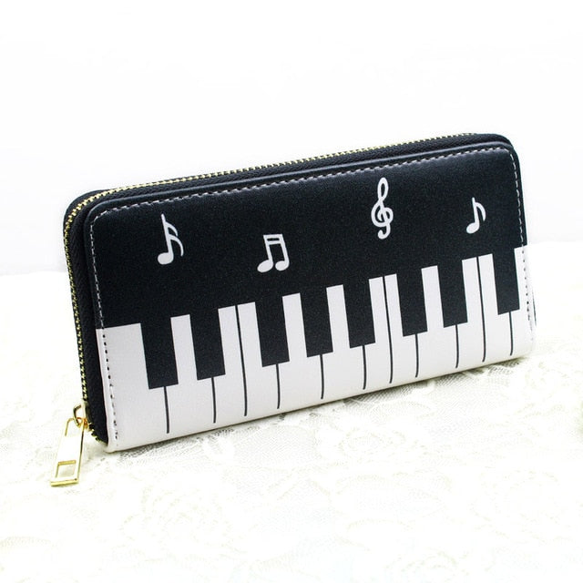 Piano Music Notes Wallet